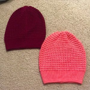 2 Knit Beanies